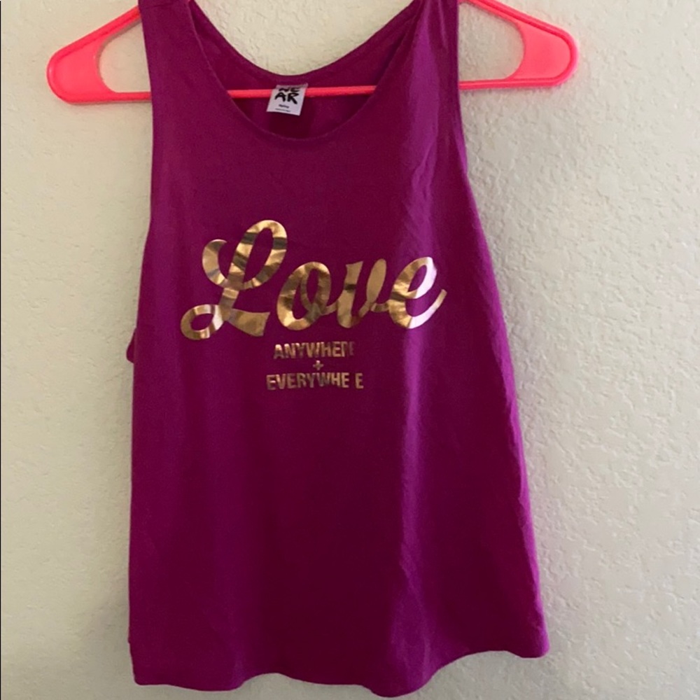Zumba Fitness “love anywhere and everywhere” tank